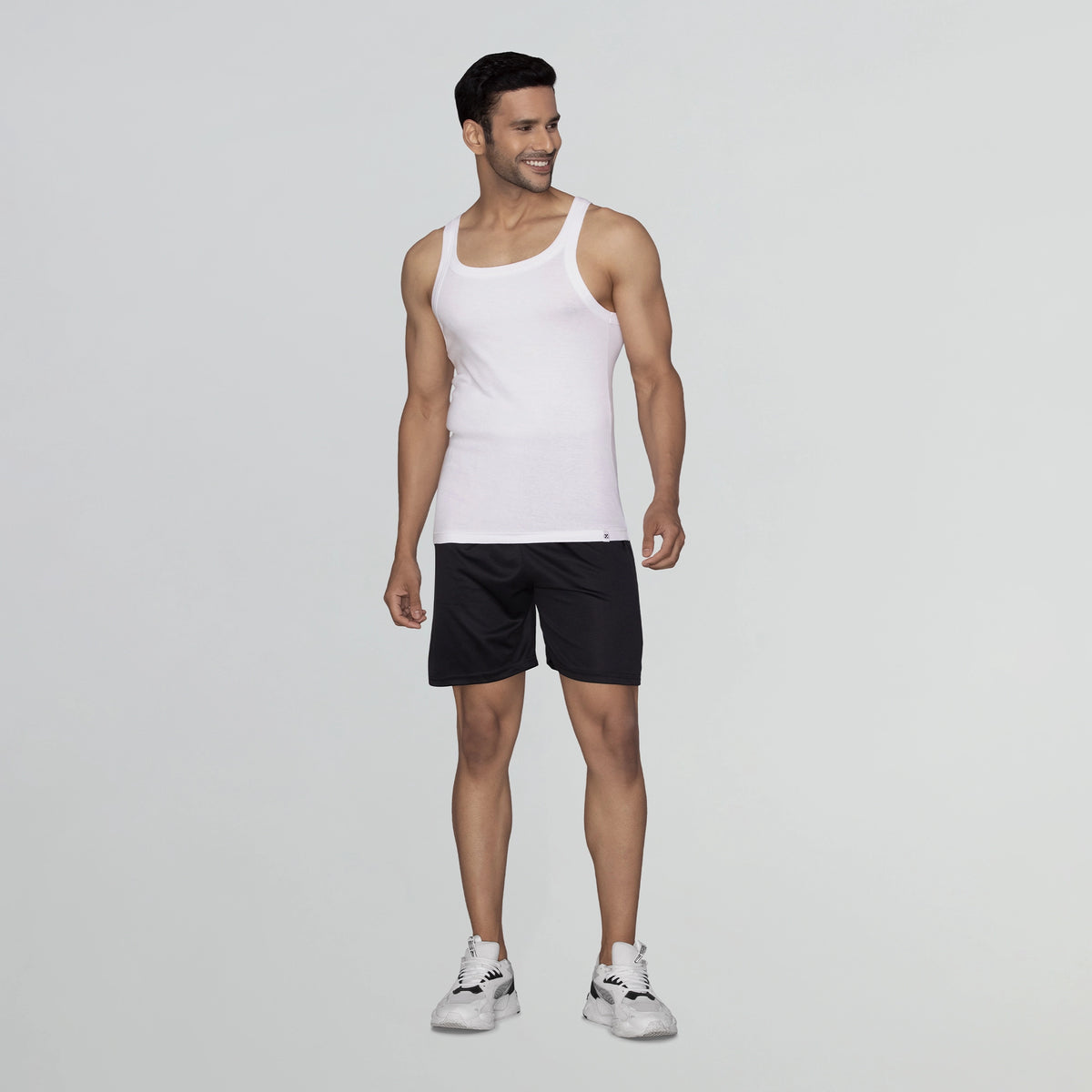 Pace Super Combed Cotton Vest Polar White