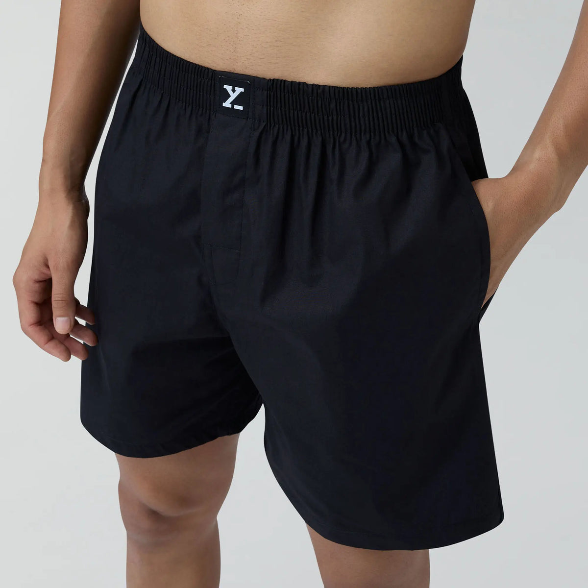 Pace Cotton Boxer Shorts Black Knight