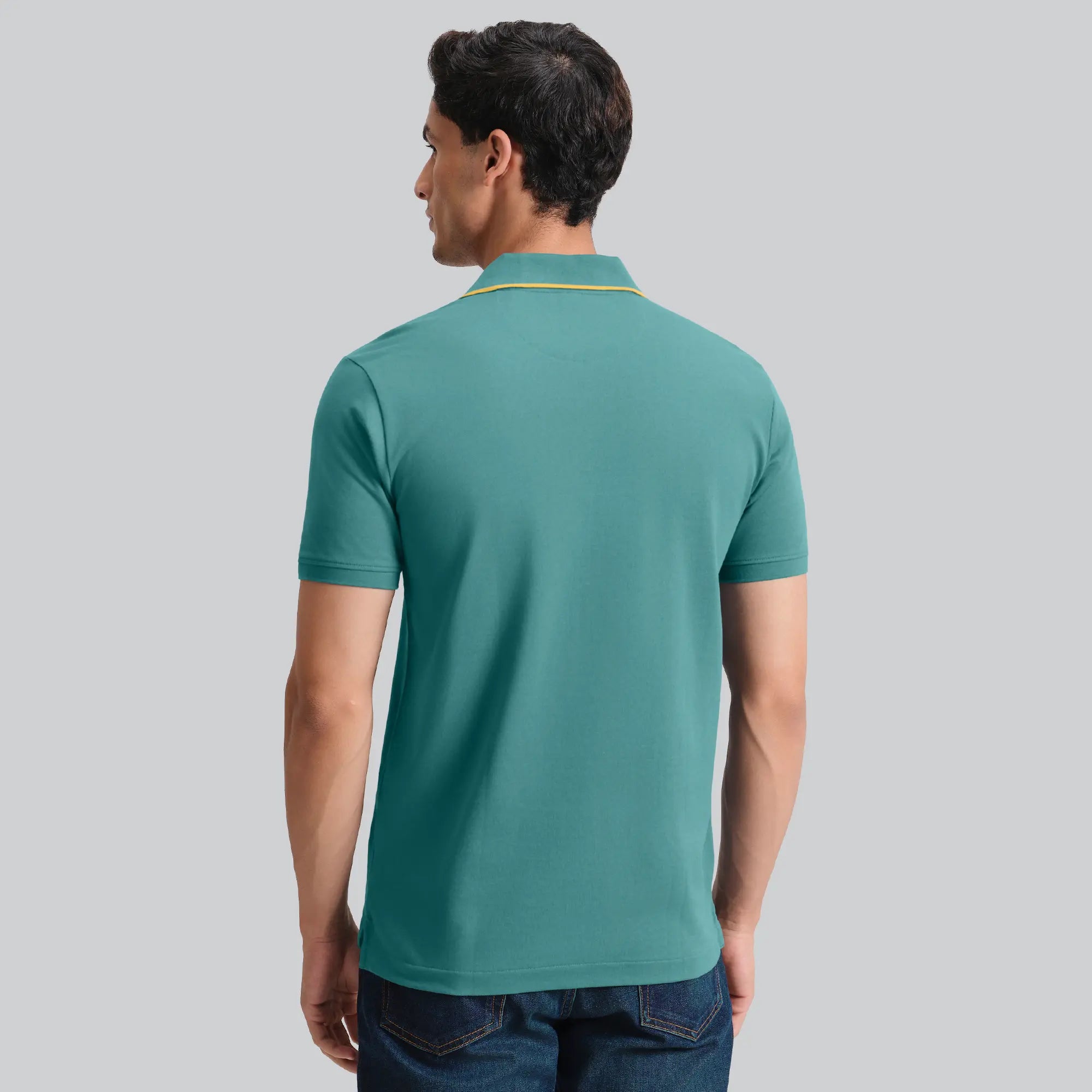 Pique Polo T-shirt - Aqua Green