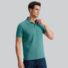 Pique Polo T-shirt - Aqua Green