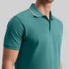 Pique Polo T-shirt - Aqua Green