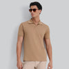 Pique Polo T-shirt - Mocha Brown