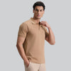 Pique Polo T-shirt - Mocha Brown