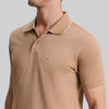 Pique Polo T-shirt - Mocha Brown