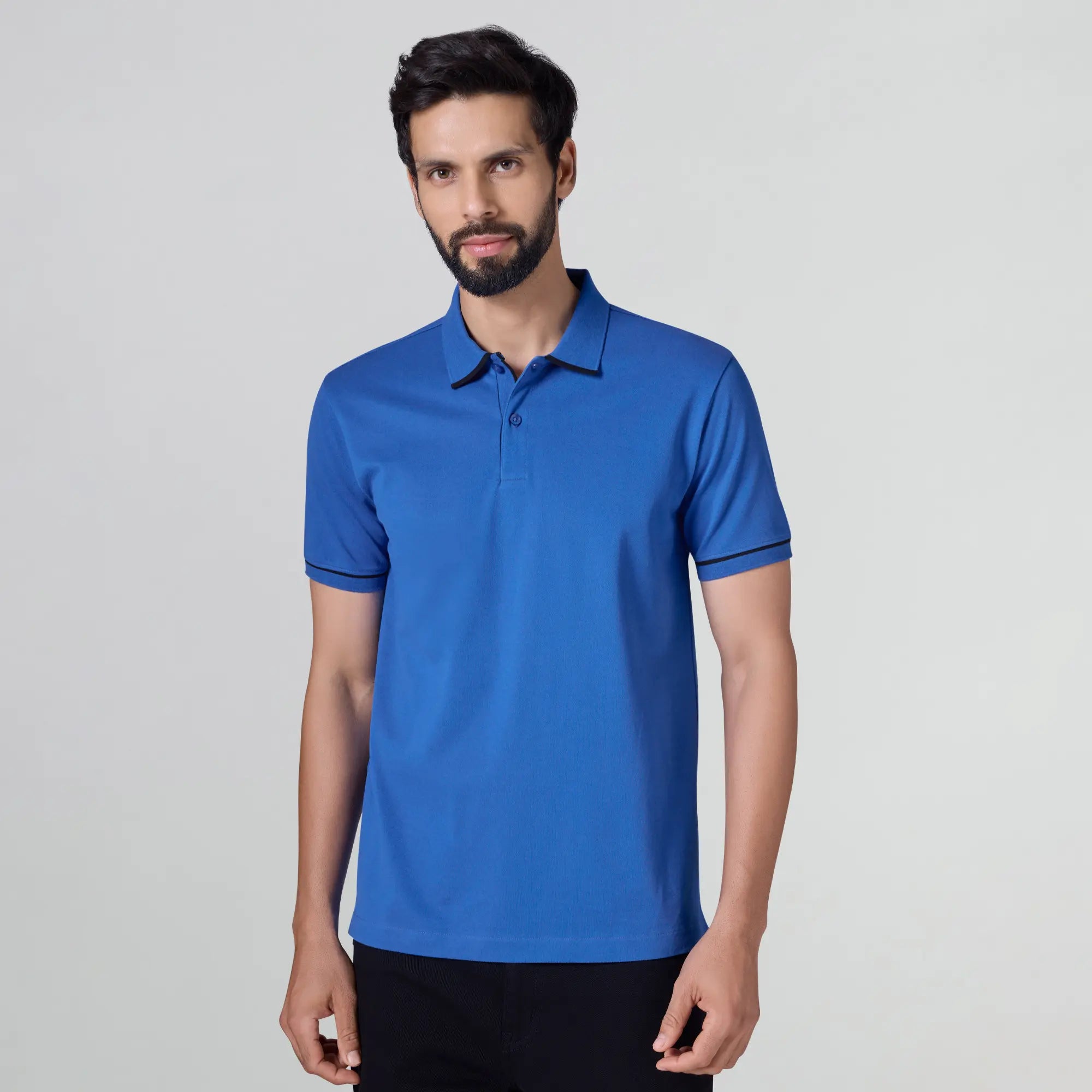 Pique Polo T-shirt - Olympic Blue