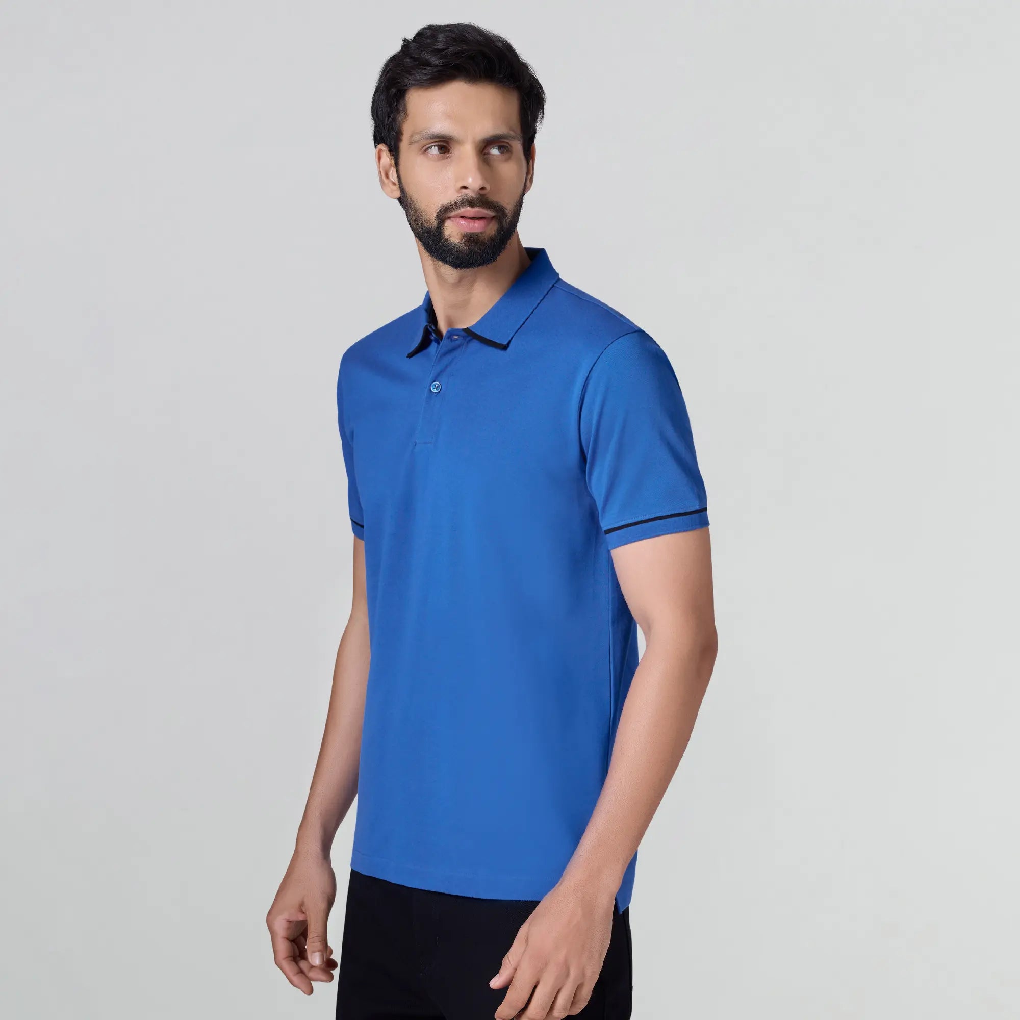 Pique Polo T-shirt - Olympic Blue