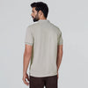 Pique Polo T-shirt - Warm Grey