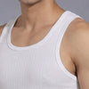 Nova Round Neck Racer Back Vest Polar White