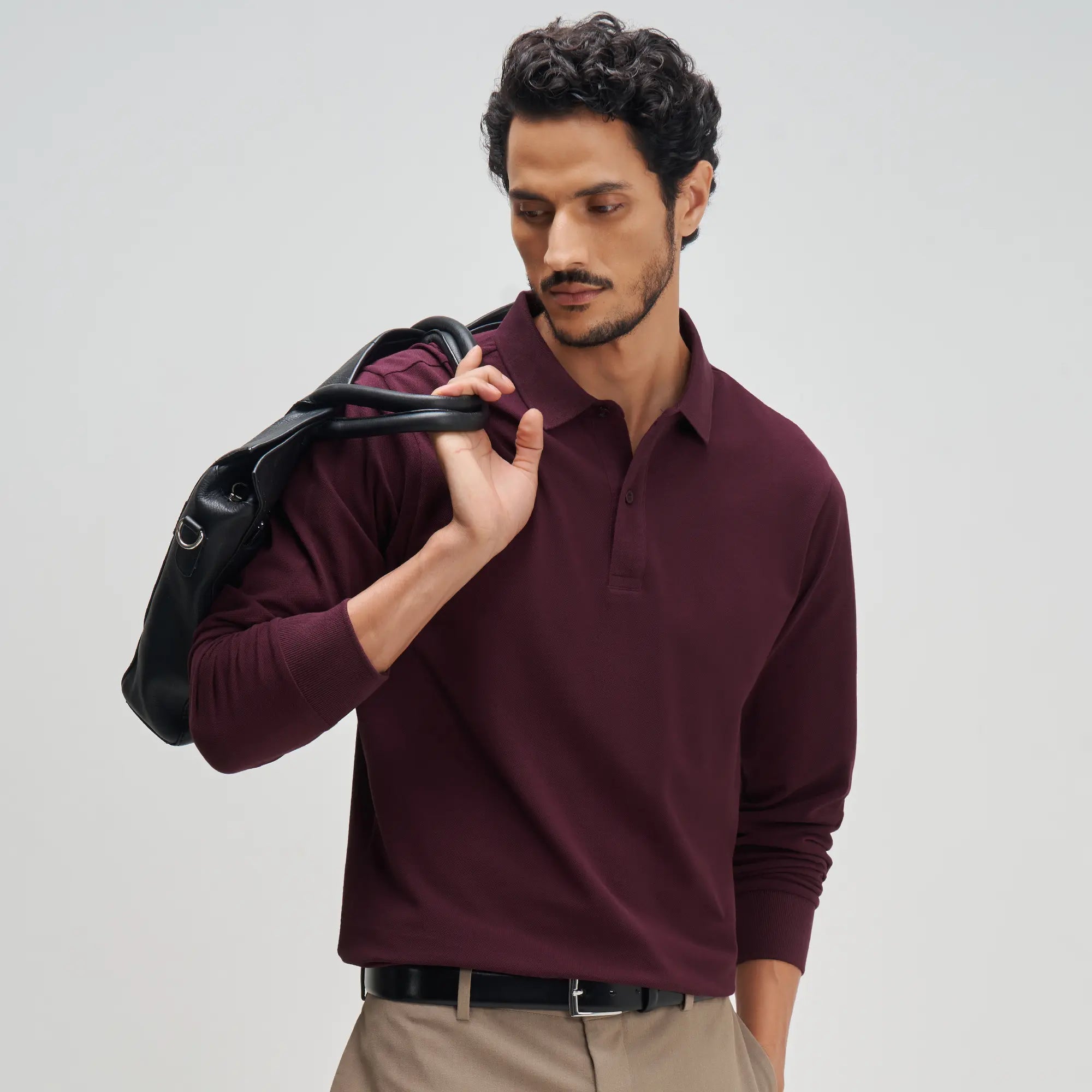 Full Sleeve Polo - Merlot Maroon