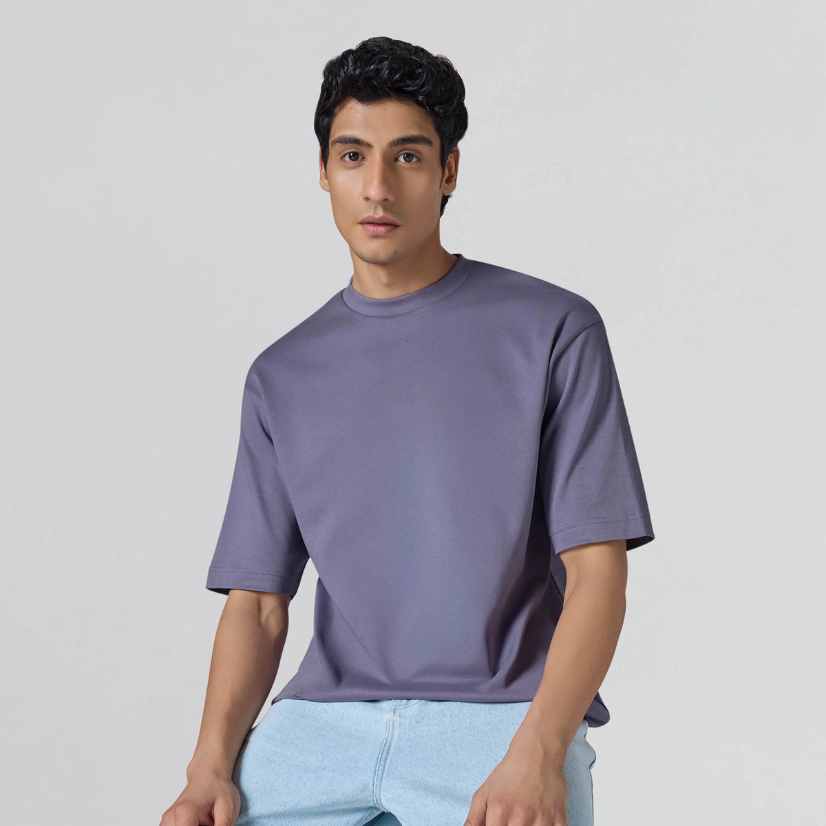 Drift Cotton Oversized T-shirts Dusty Purple