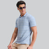 Linea Cotton Polo T-shirt - Sky Blue