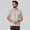 Pique Polo T-shirt - Warm Grey