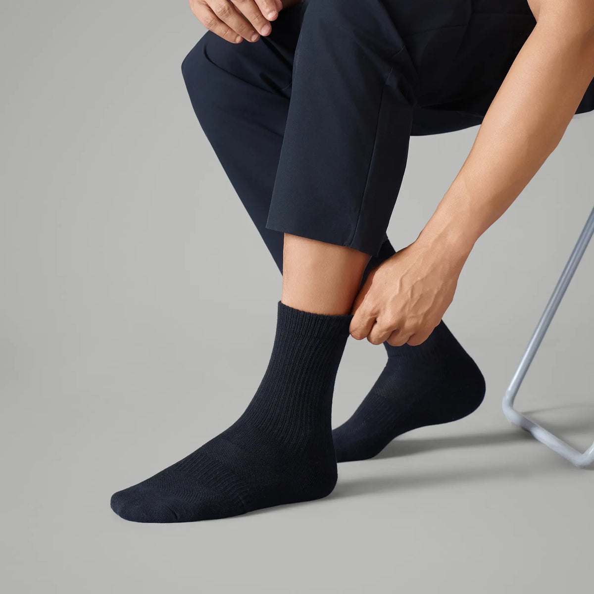 Crew-Length Socks - Pitch Black
