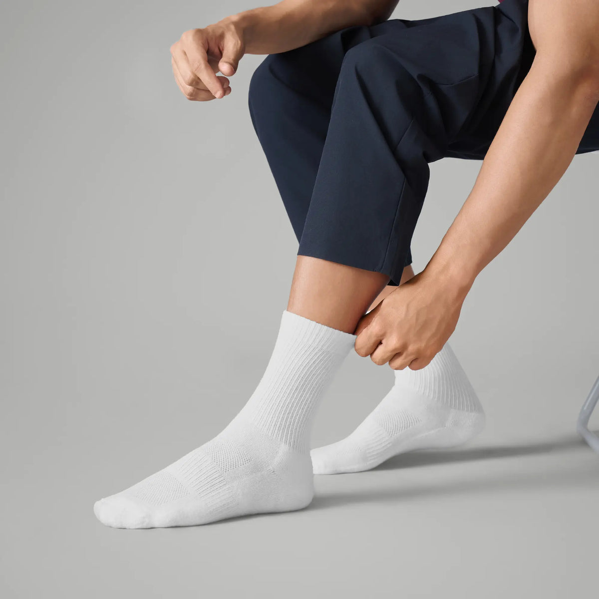 Crew-Length Socks - Polar White