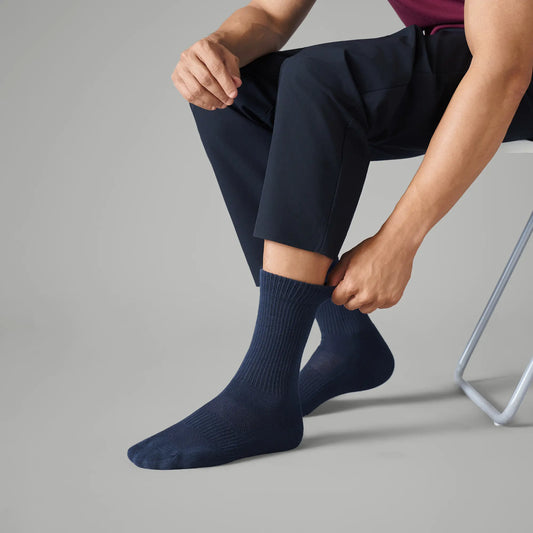 Crew-Length Socks - Midnight Blue