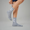 Crew Calf Length Socks - Concrete Grey