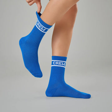 Crew Calf Length Socks - Varsity Blue