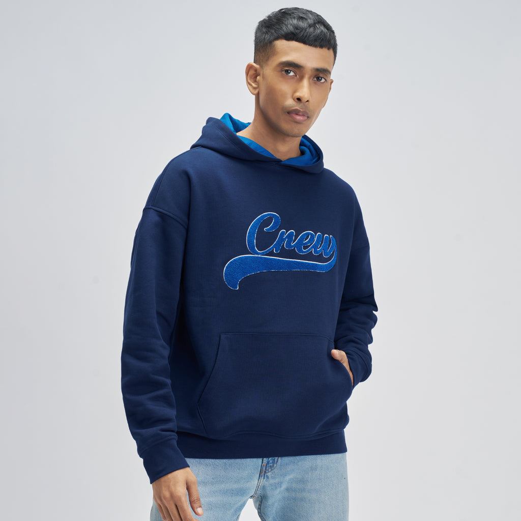 新品未使用　SKEWed x WORKING PULLOVER （DENIM） Blue Nights Crew Oversized Hoodie - Buy Men's Hoodie Online – XYXX