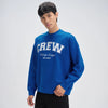 Crew Oversized Round Neck Sweatshirt - Campus Blue