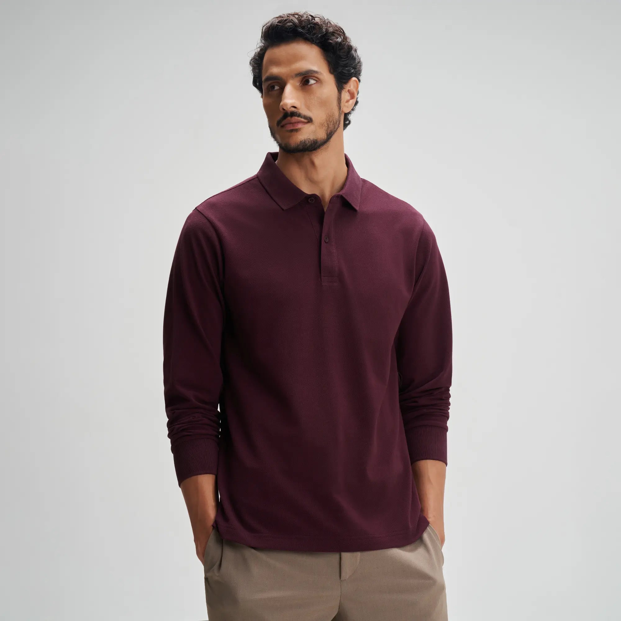 Full Sleeve Polo - Merlot Maroon