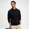 Full Sleeve Polo - Pitch Black