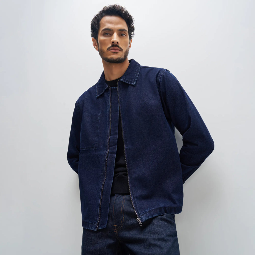 ジャケット・アウター STAMPED DENIM JACKET DARK BLUE M Primay-1_MB32JK02-