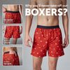 Printed Inner Boxers - Lovestruck Red