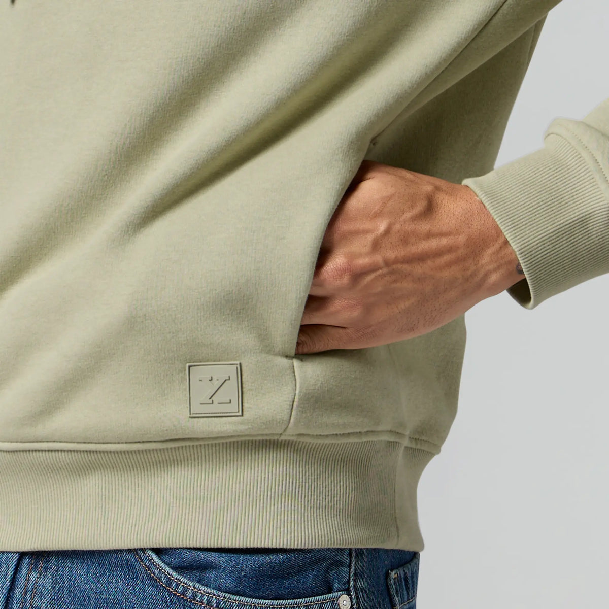Pulse French Terry Cotton Blend Hoodies Cascade Grey - XYXX Crew
