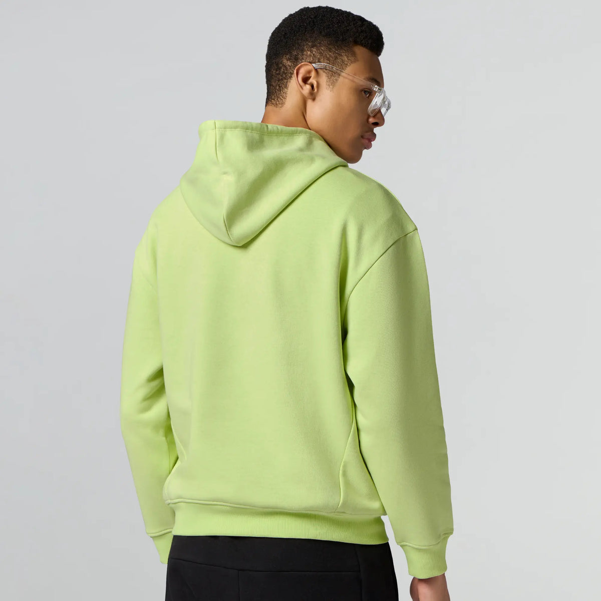 Pulse French Terry Cotton Blend Hoodies Lime Green - XYXX Crew