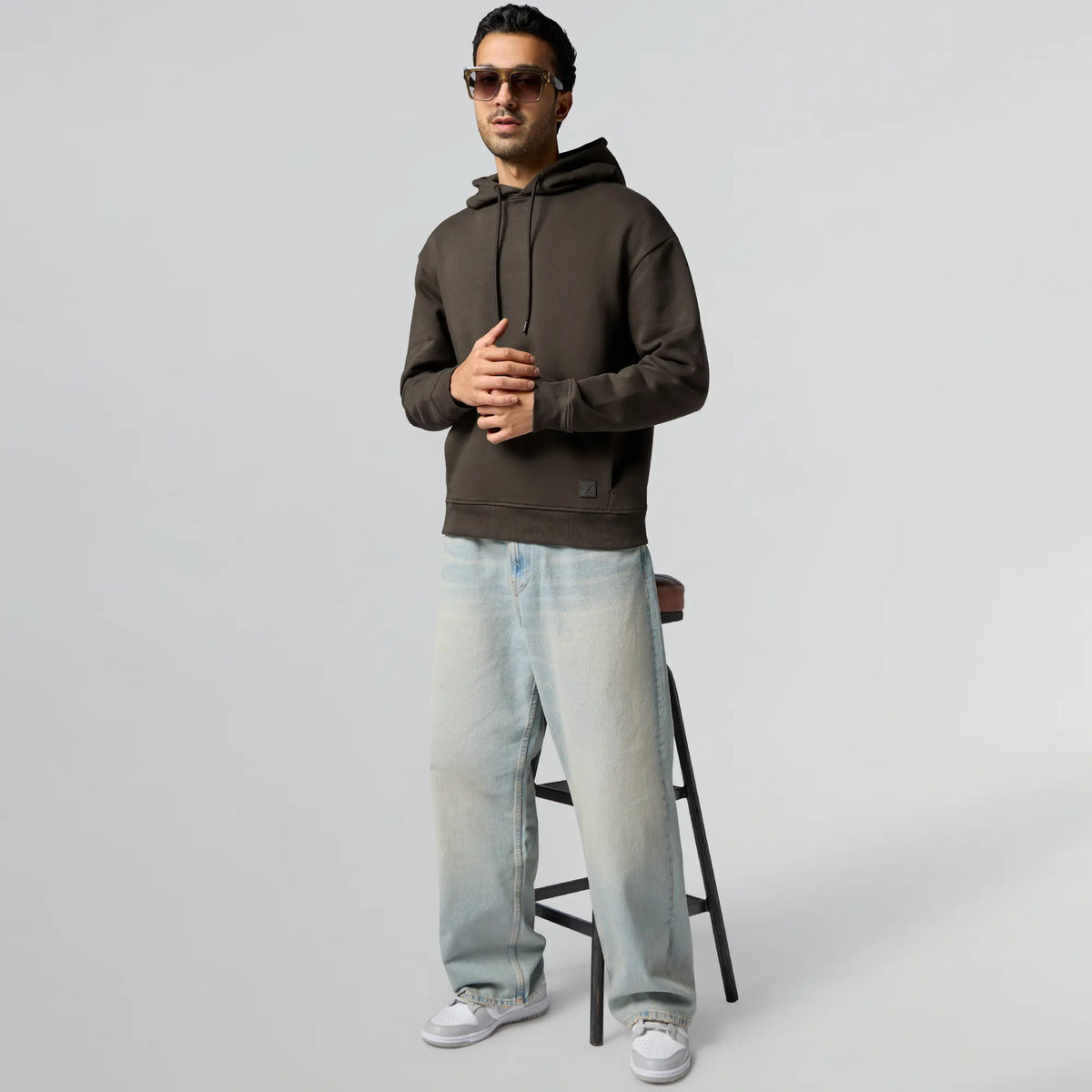 Pulse French Terry Cotton Blend Hoodies Malt Brown - XYXX Crew