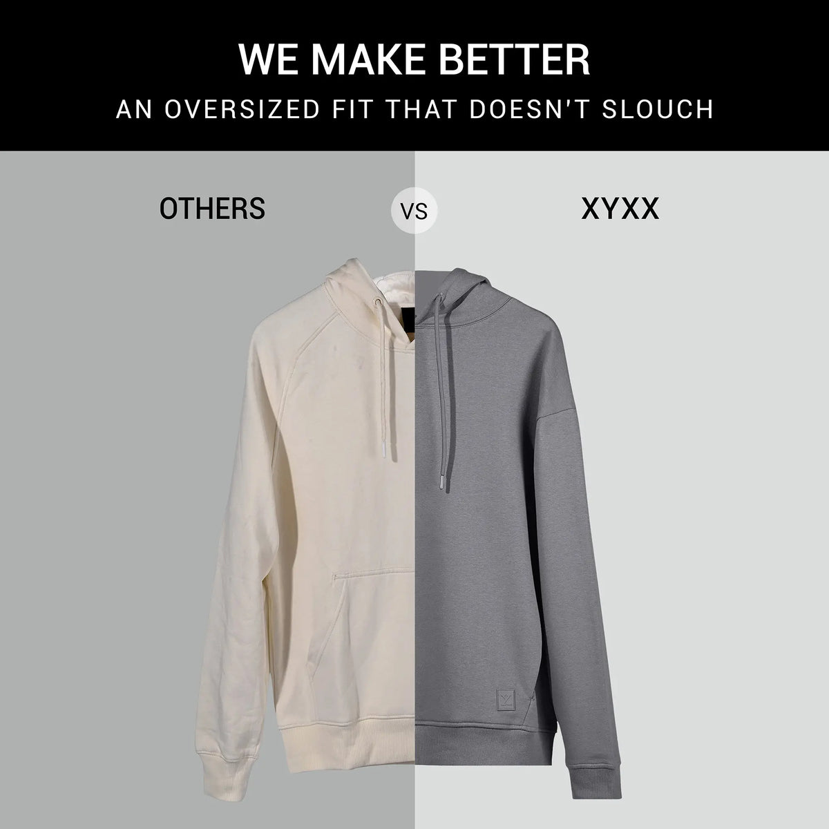 Pulse French Terry Cotton Blend Hoodies Opal Grey - XYXX Crew