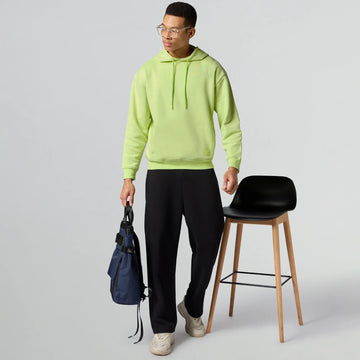 Pulse French Terry Cotton Blend Oversized Hoodie And Sweatpants Co Ord Set Lime Green And Pitch Black