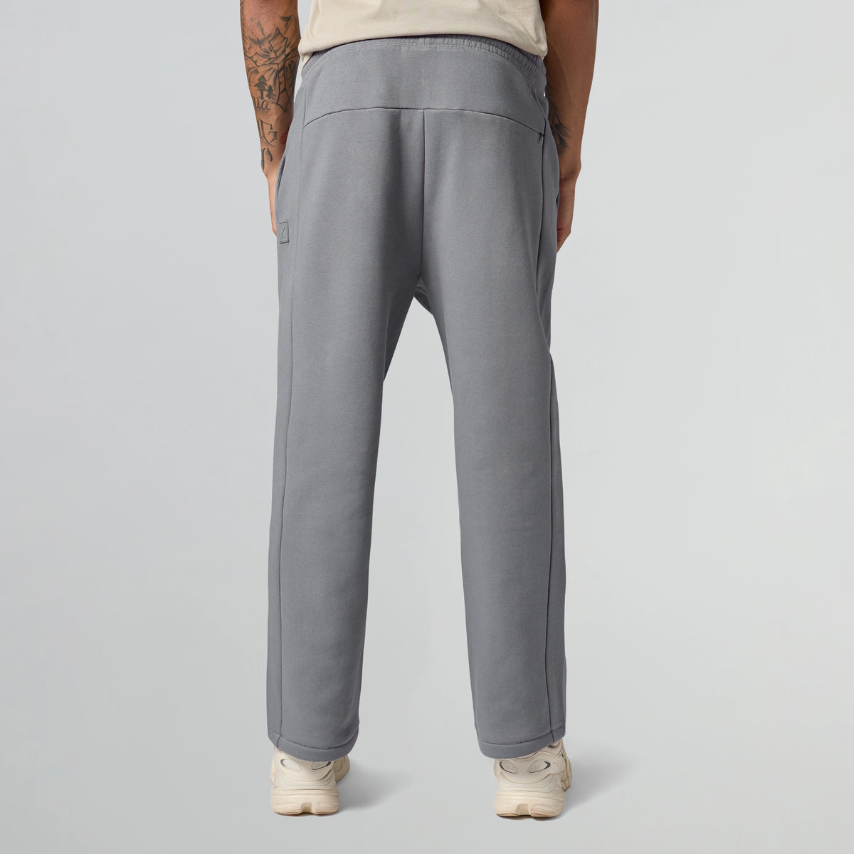 Pulse French Terry Cotton Blend Oversized Hoodie And Sweatpants Co Ord Set Pitch Black And Opal Grey