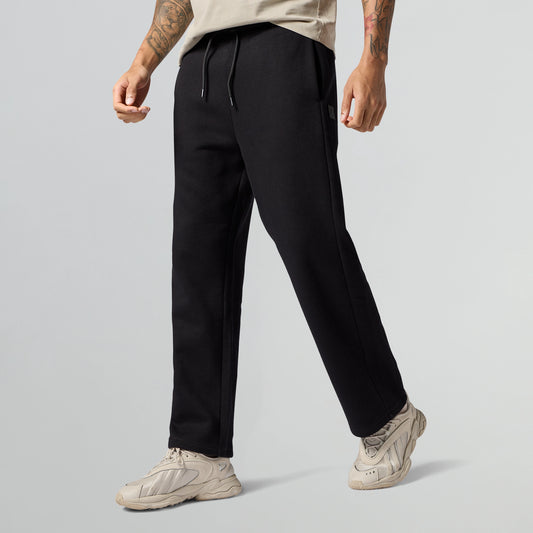 Pulse French Terry Cotton Blend Oversized Hoodie and Sweatpants Co Ord Set Opal Grey And Pitch Black
