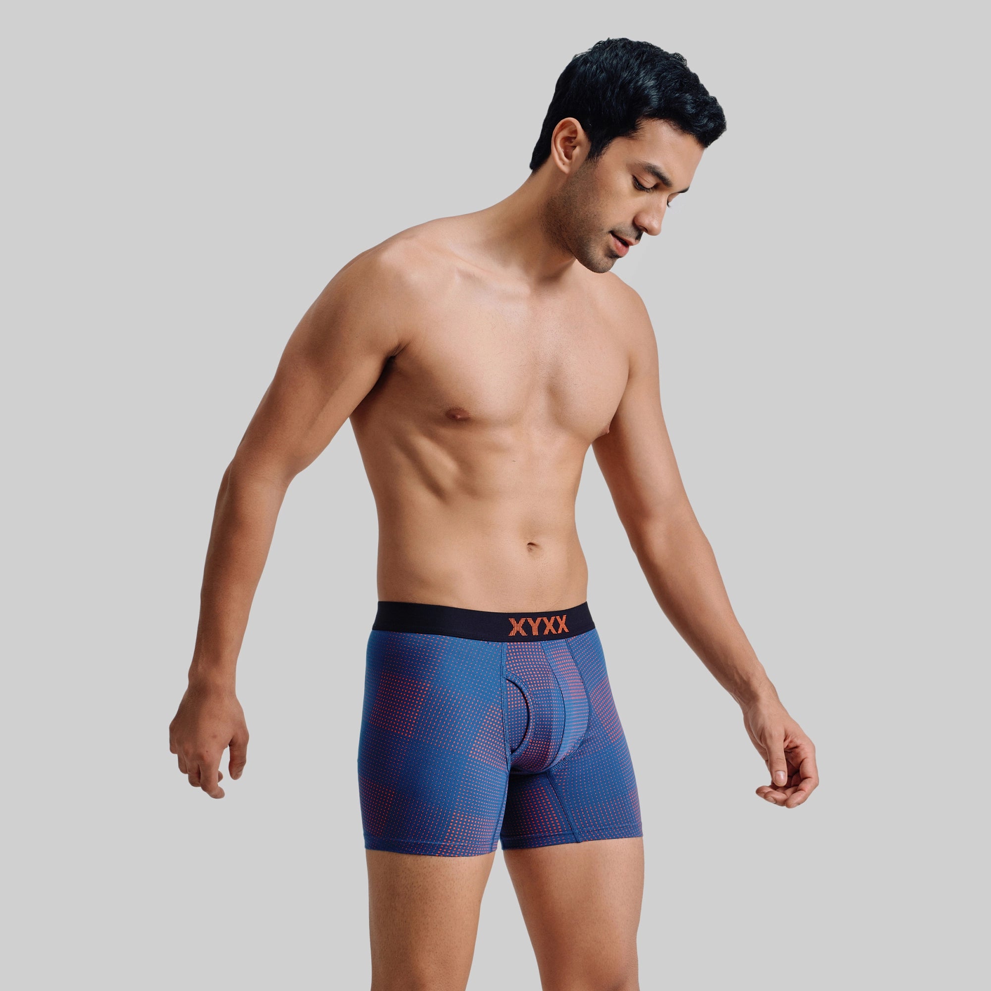 Quad Cotton Boxer Briefs Sunset Blue