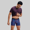 Quad Cotton Boxer Briefs Sunset Blue