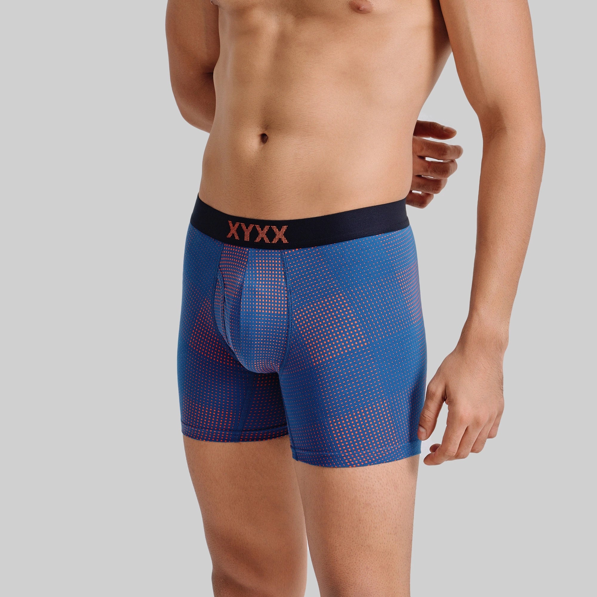Quad Cotton Boxer Briefs Sunset Blue