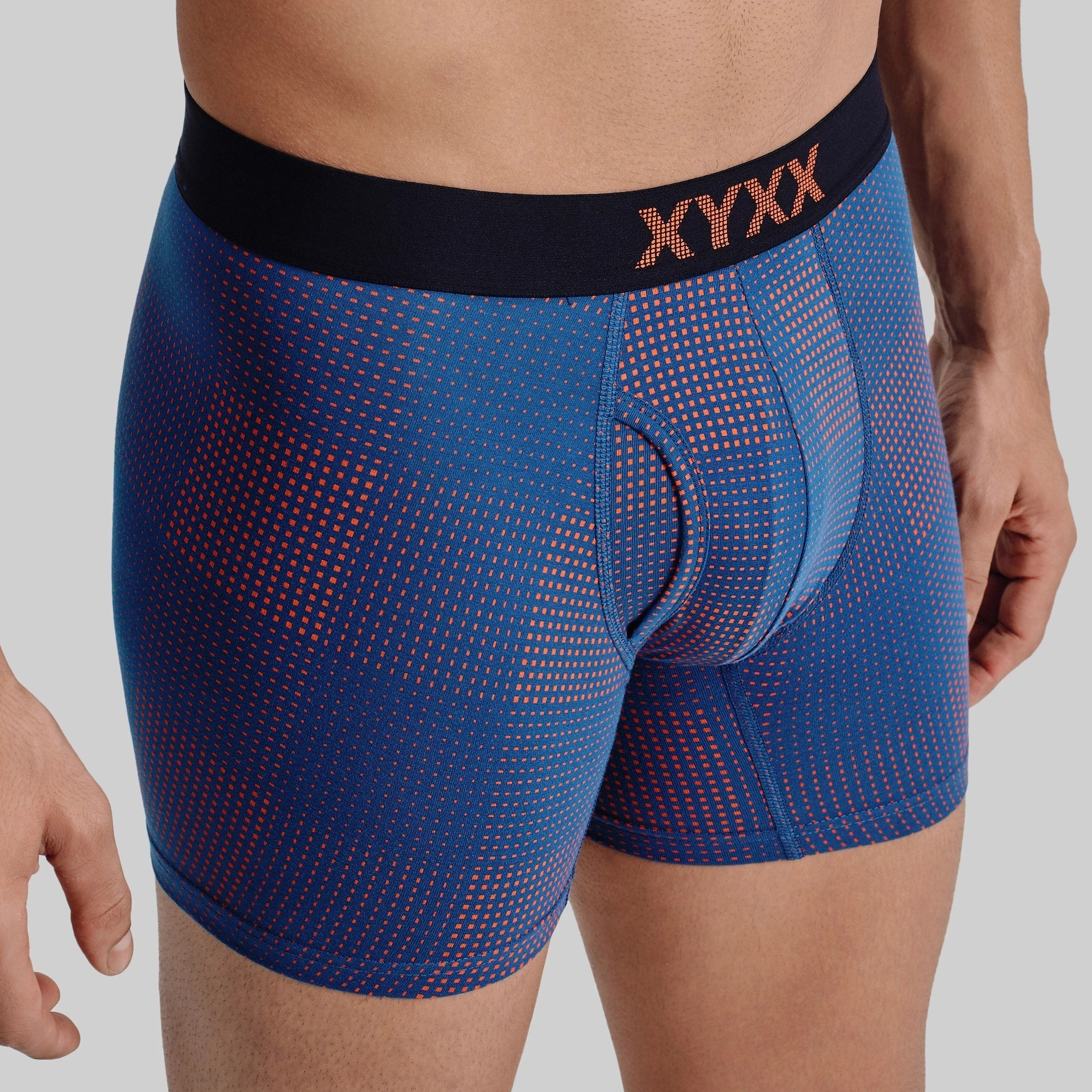 Quad Cotton Boxer Briefs Sunset Blue