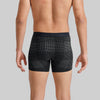 Quad Cotton Boxer Briefs  Smoke Black