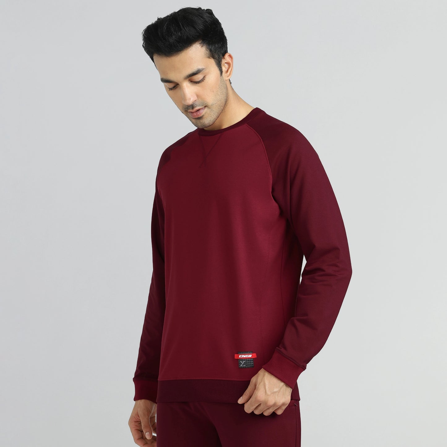 Quest French Terry Cotton Blend Sweatshirts Scarlet Red