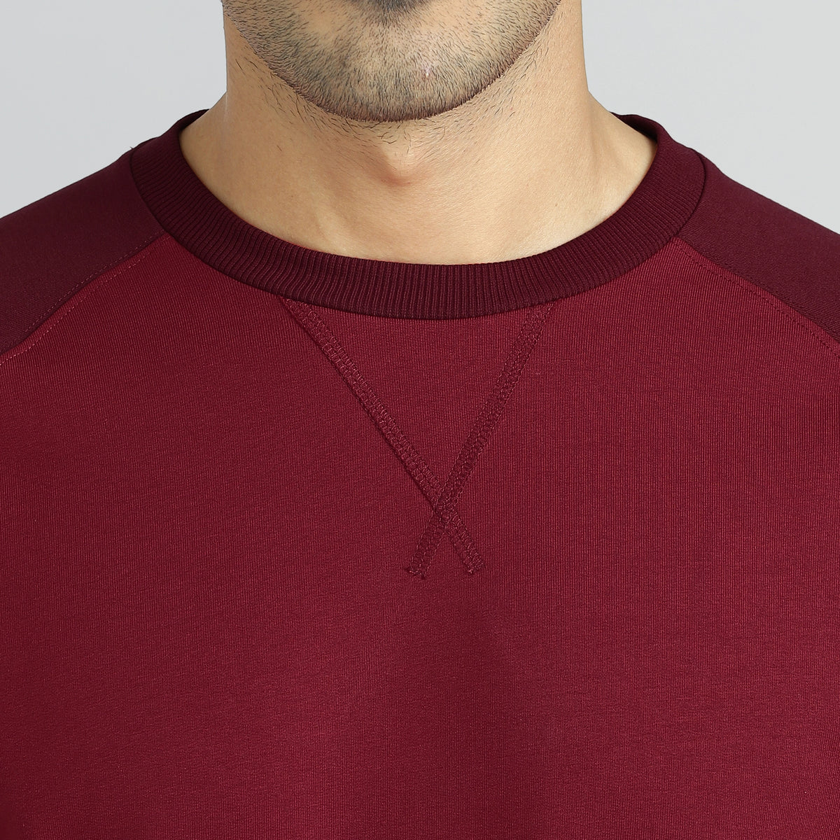 Quest French Terry Cotton Blend Sweatshirts Scarlet Red