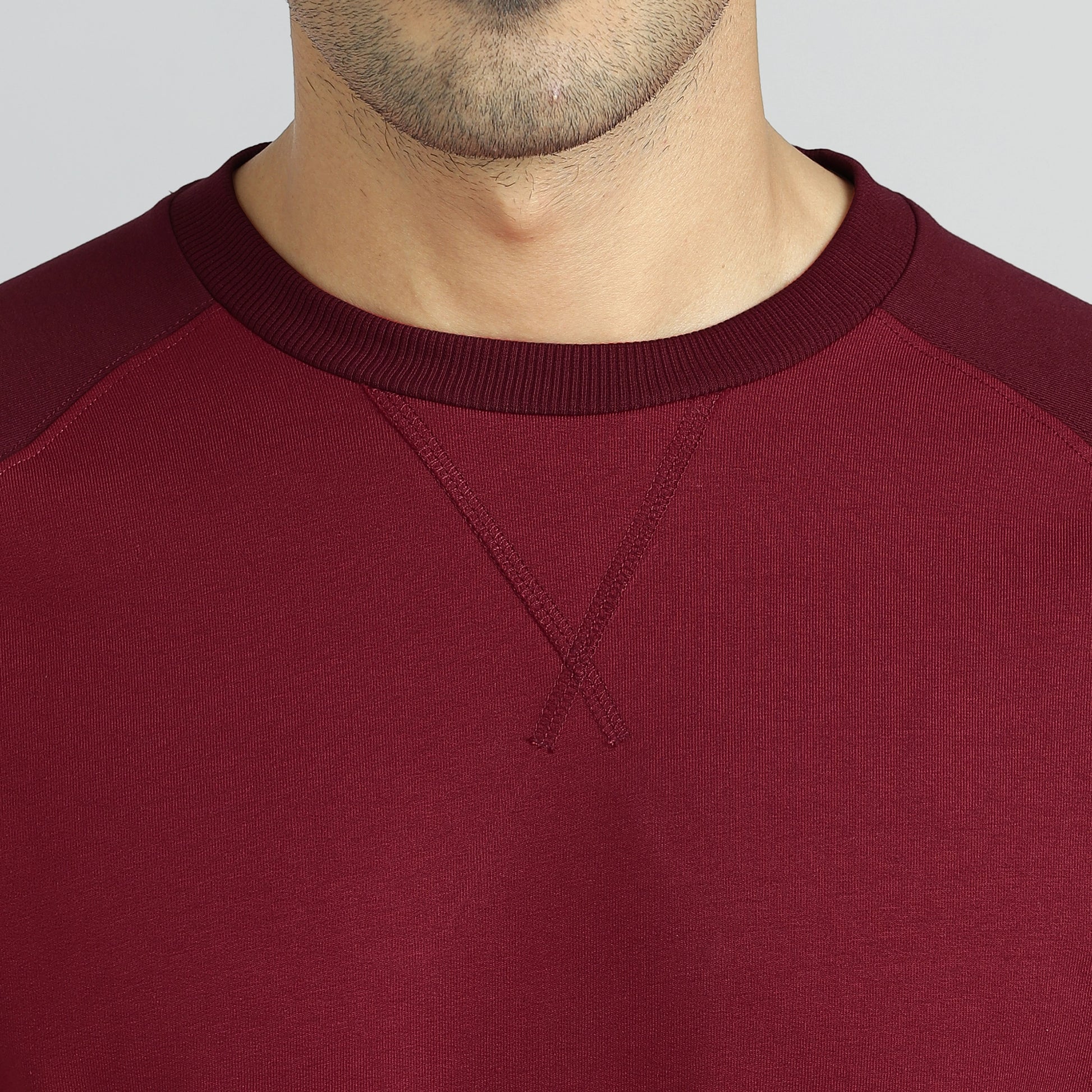 Quest French Terry Cotton Blend Sweatshirts Scarlet Red