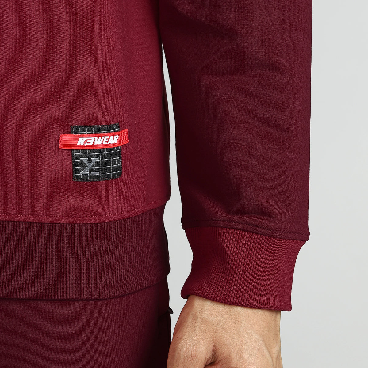 Quest French Terry Cotton Blend Sweatshirts Scarlet Red