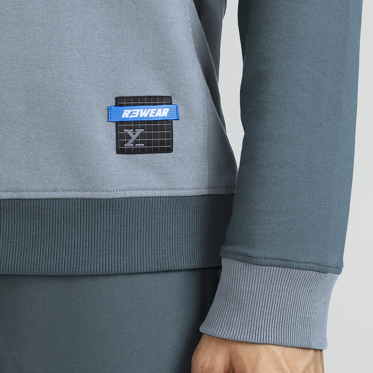 Quest French Terry Cotton Blend Sweatshirts Slate Grey