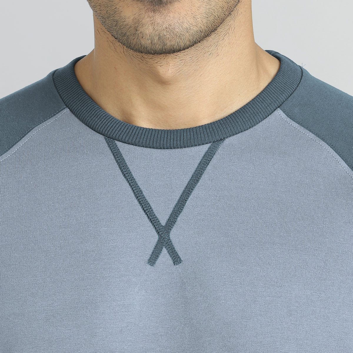 Quest French Terry Cotton Blend Sweatshirts Slate Grey
