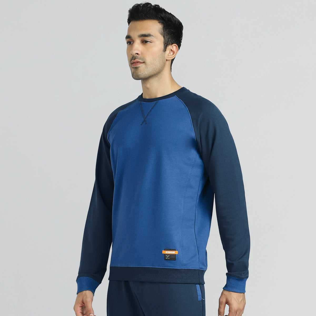 Quest French Terry Cotton Blend Sweatshirts Atlas Blue