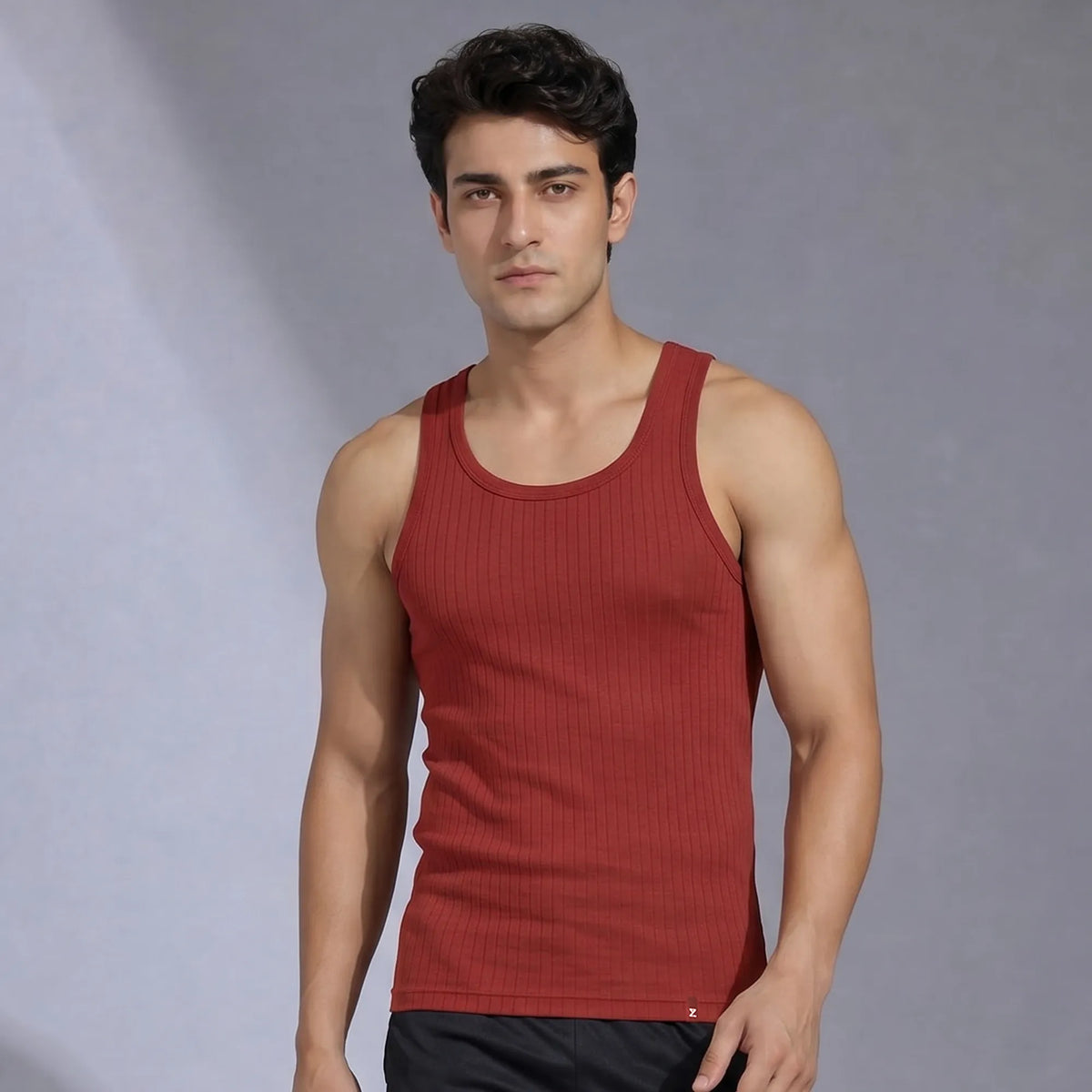 Nova Round Neck Racer Back Vest Rio Red