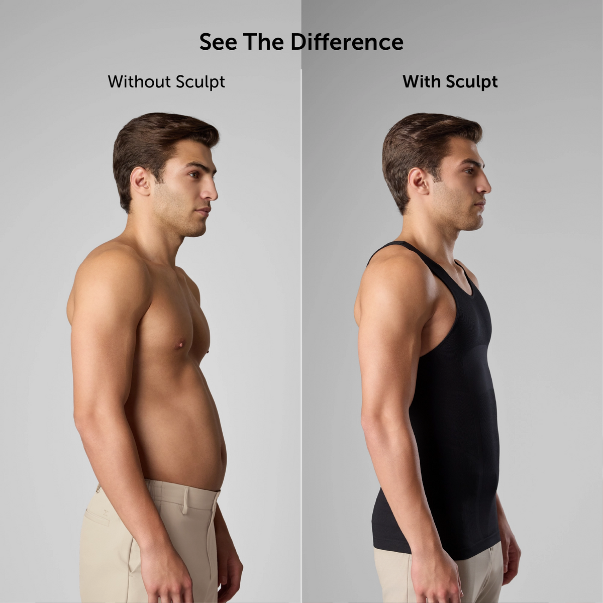 Sculpt Shapewear Vest - Pitch Black