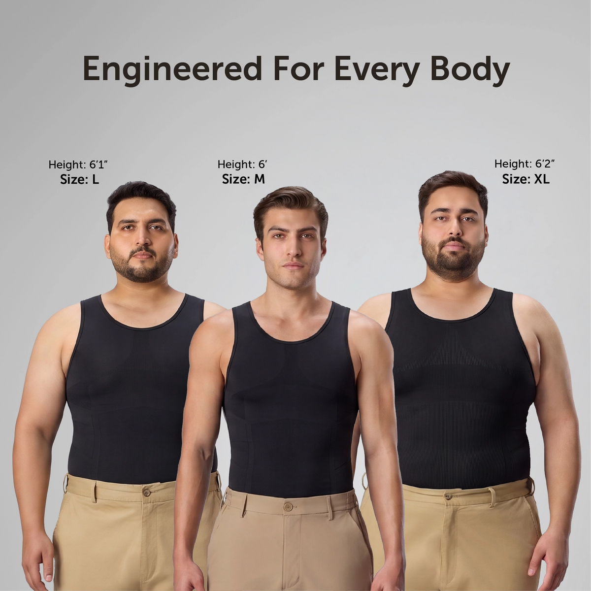 Sculpt Shapewear Vest - Pitch Black