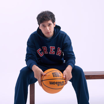 Crew Oversized Hoodie  - Blue Nights